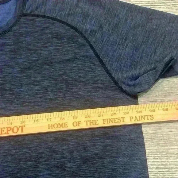 Lululemon Metal Vent Tech Short Sleeve Shirt Mens Sz XXL Navy Blue Athleisure - Picture 6 of 10